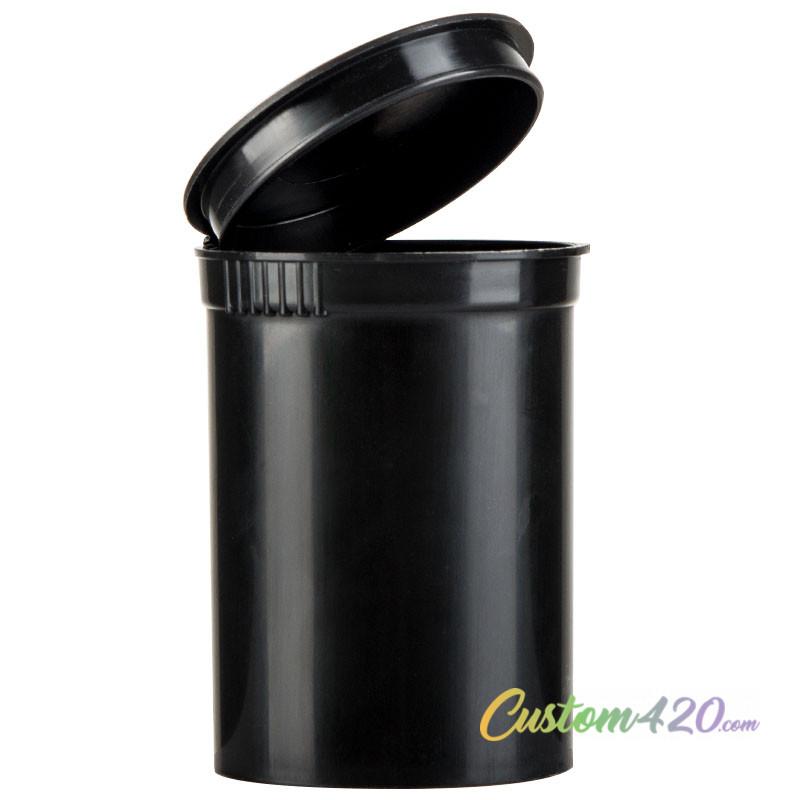 3.5g Mylar Bag- Black & Clear (128 Qty) - Custom 420 Supply