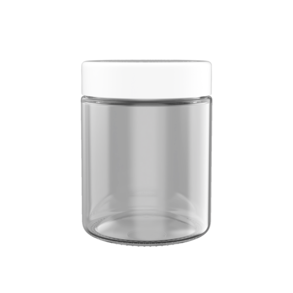 18oz V2 Glass Jar with White Lids (24 Qty) - Image 2